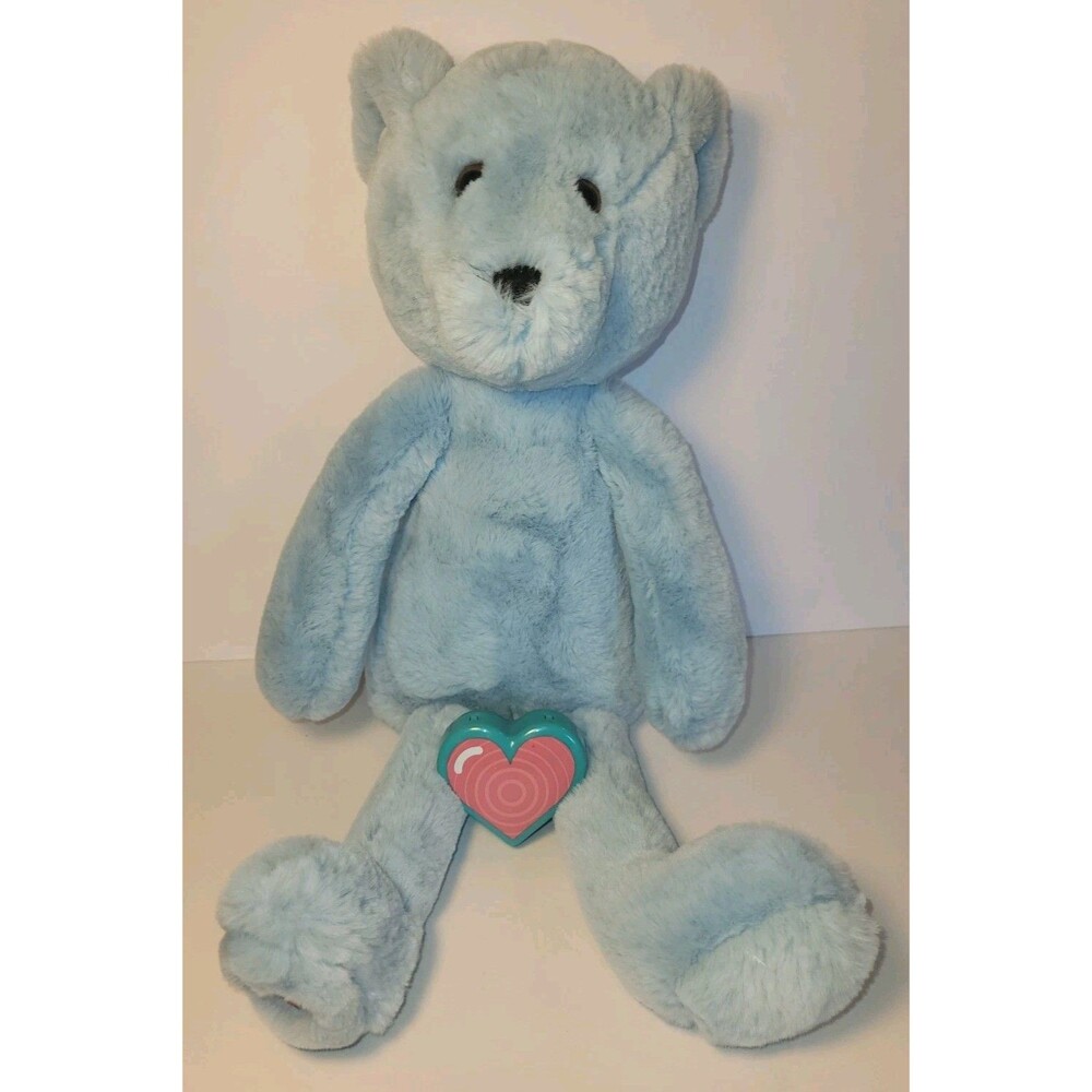 My Baby’s Heartbeat Blue Bear Recorder Works Gender Reveal Stuffed Plush Boy